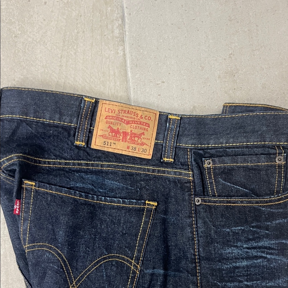 Levi's Men's Dark Indigo Slim Jeans